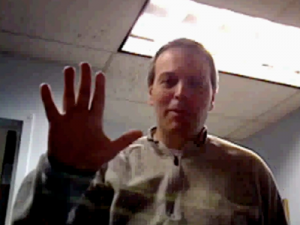 Tim saying goodbye Tim saying goodbye