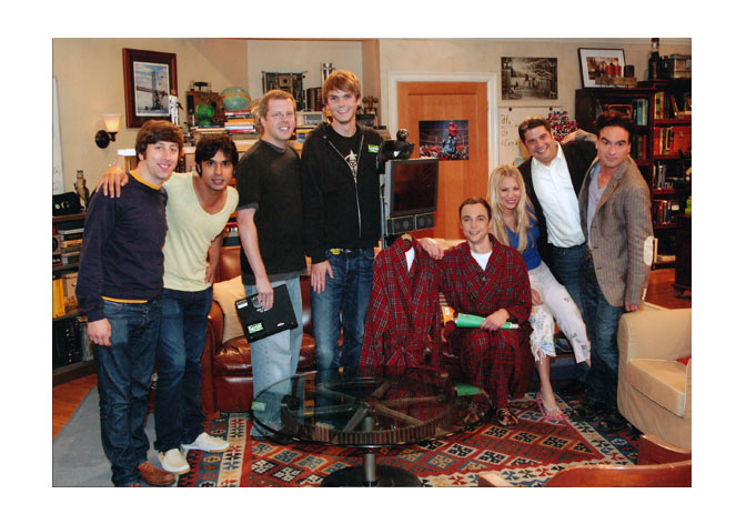 Texai and the Cast of the Big Bang Theory